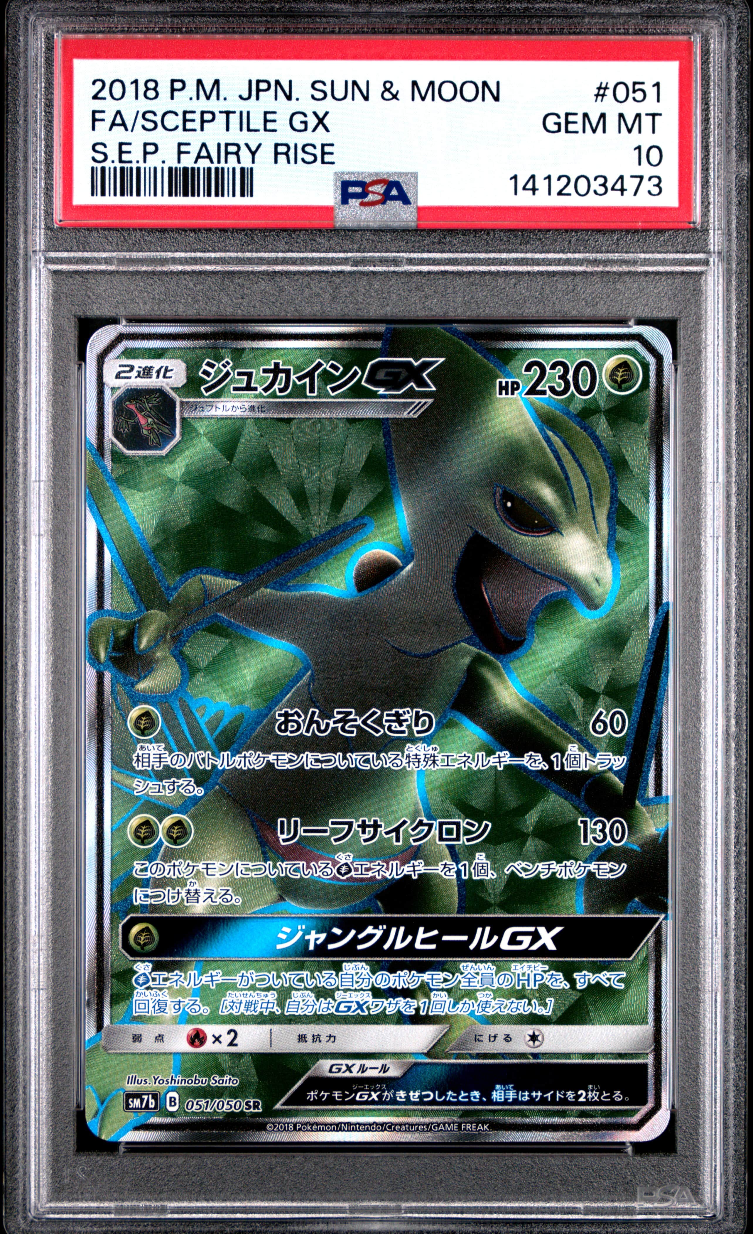 2018 #051 Full Art/Sceptile GX P