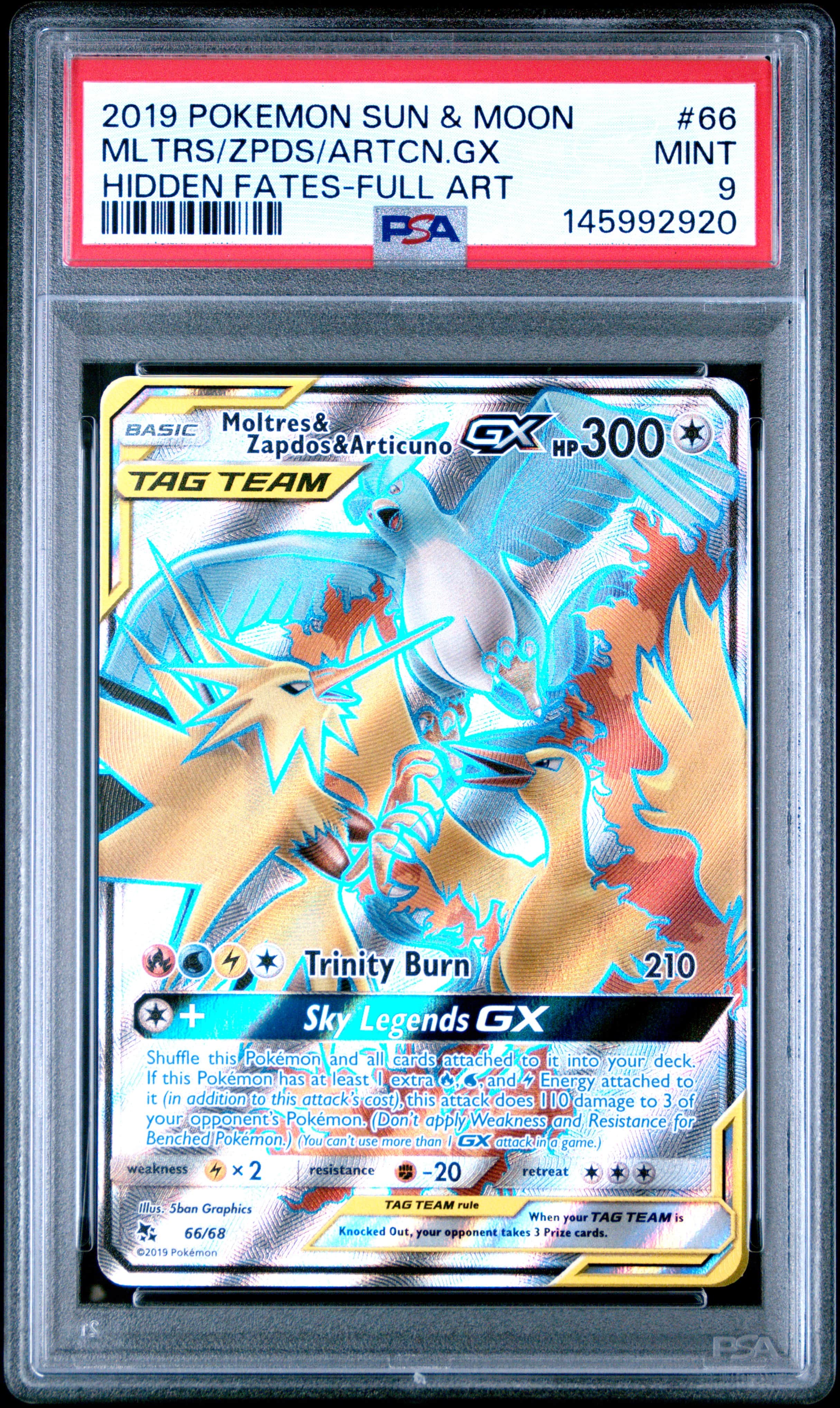 2019 #66 Full Art/Moltres & Zapd